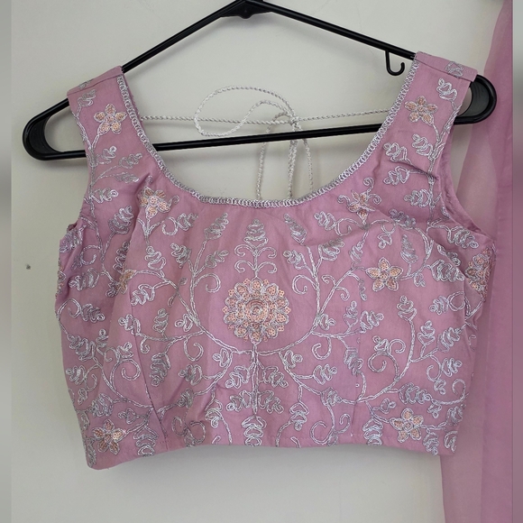 Chic Pink Lehenga with Embellished Details - Picture 8 of 13